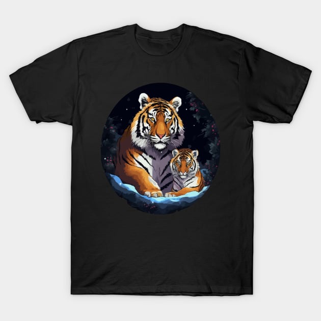 Siberian Tiger Fathers Day T-Shirt by JH Mart